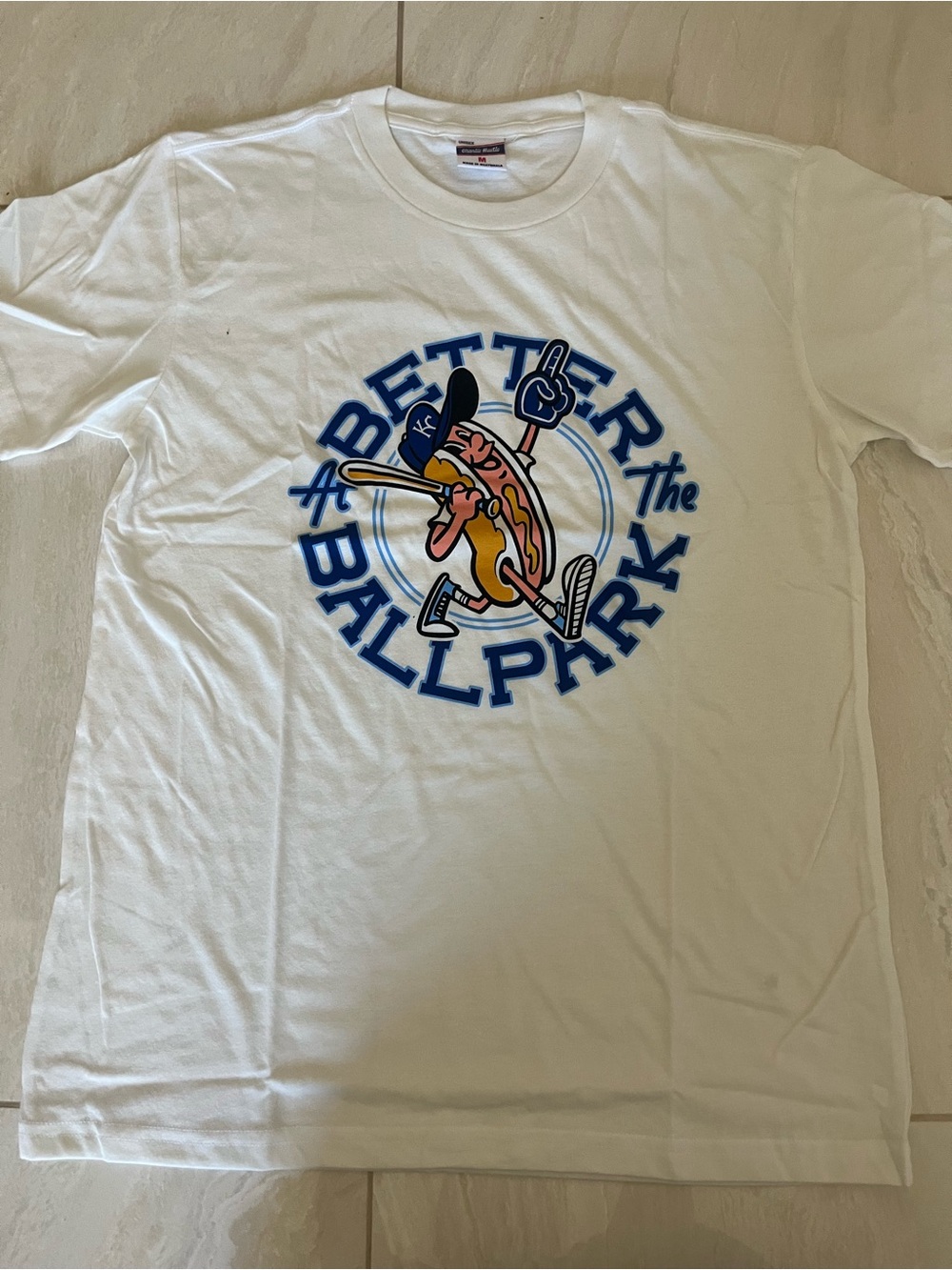 Better the Ballpark White Graphic Short Sleeve Tee